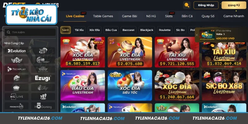 Những dịch vụ có tại DEBET bạn nên biết